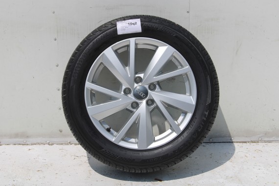 AUDI Q2 FELGI 17 OPONY LETNIE KOŁA 81A601025C felga 7J*17H2 ET45  opona LATO Bridgestone Turanza T001 215/55/17 94V 81A cali