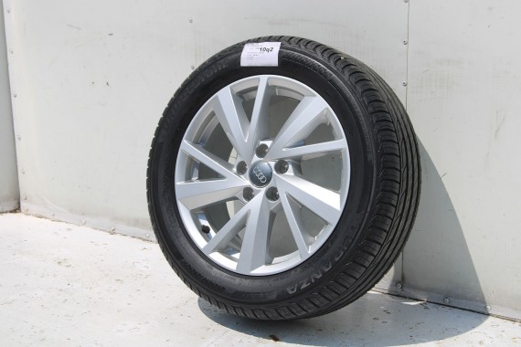AUDI Q2 FELGI 17 OPONY LETNIE KOŁA 81A601025C felga 7J*17H2 ET45  opona LATO Bridgestone Turanza T001 215/55/17 94V 81A cali