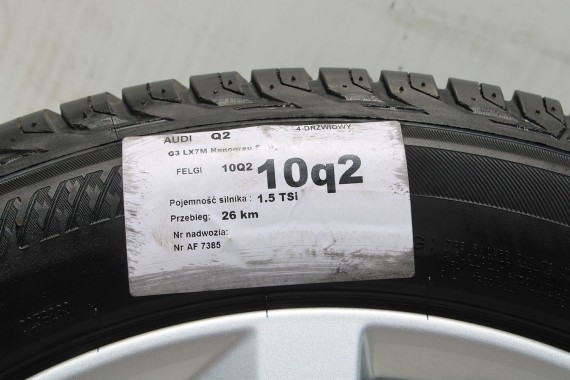 AUDI Q2 FELGI 17 OPONY LETNIE KOŁA 81A601025C felga 7J*17H2 ET45  opona LATO Bridgestone Turanza T001 215/55/17 94V 81A cali