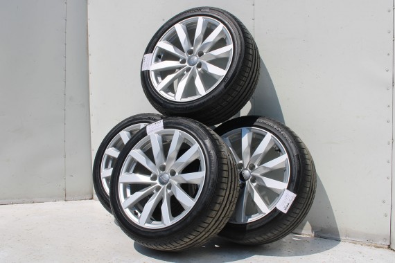 AUDI A4 A5 8W FELGI 8W0601025AL 18 cali + OPONY LETNIE KOŁA felga 8,5J*18H2 ET29 opona LATO Hankook Ventus S1 evo2 245/40/18 93Y