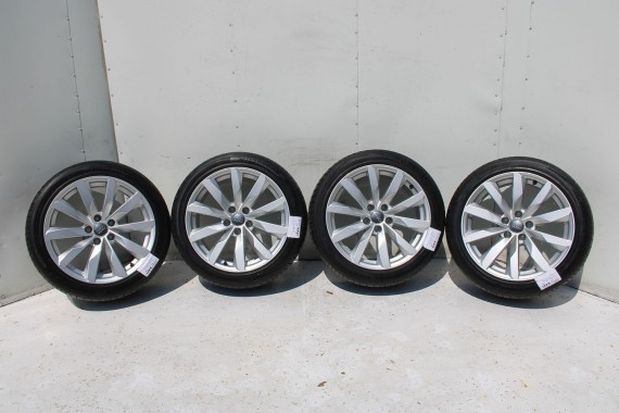 AUDI A4 A5 8W FELGI 8W0601025AL 18 cali + OPONY LETNIE KOŁA felga 8,5J*18H2 ET29 opona LATO Hankook Ventus S1 evo2 245/40/18 93Y