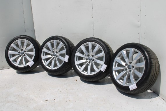 AUDI A4 A5 8W FELGI 8W0601025AL 18 cali + OPONY LETNIE KOŁA felga 8,5J*18H2 ET29 opona LATO Hankook Ventus S1 evo2 245/40/18 93Y