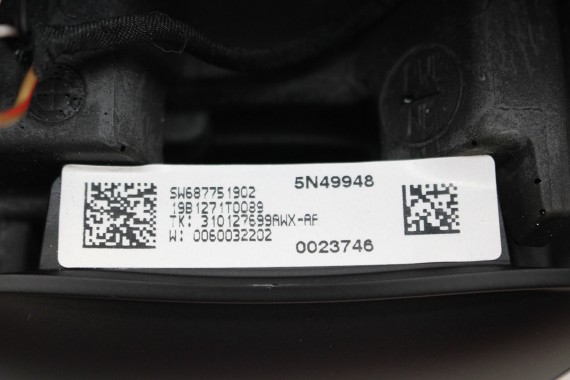 BMW X1 F48 KIEROWNICA 6877519 X2 F39 2 F45 F46 SPORT XDRIVE18D skóra 32306877519  32 30 6877519 + ŁOPATKI biegi