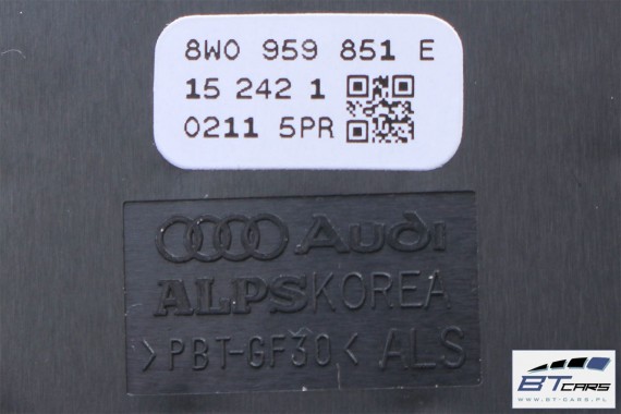 AUDI A4 A5 Q5 PRZYCISKI SZYB 8W0959851E 4M0959855 8W 80A PRZYCISK STEROWANIA SZYBAMI 8W0959851E 4M0959855 8W0959851E 4M0959855