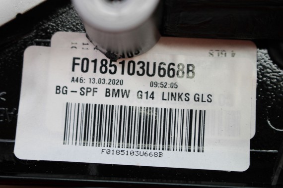 BMW M8 F93 LUSTERKO lewe + prawe drzwi M pakiet 9 pin zewnętrzne pinów kabli przewodów 9pin SHADOWLINE BLACK KAMERA ASYST L + P