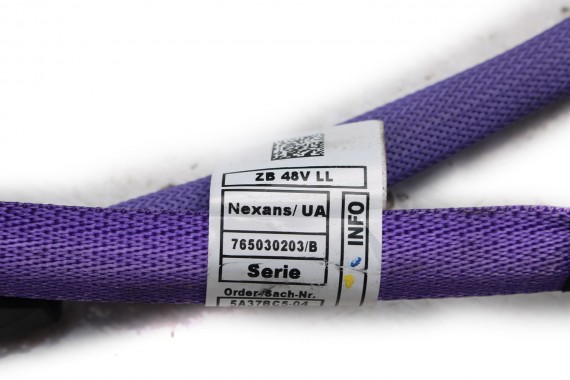 BMW XM PRZEWÓD ZASILAJĄCY HYBRID AKUMULATORA SILNIK HYBRYDOWY benzyna 4.4 V8 iX 7650302 5A37BC5 5A37BB3 Kabel Starte 61125A37BC5