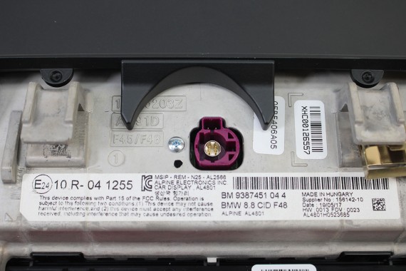 BMW X1 F48 MONITOR EKRAN LCD WYŚWIETLACZ 9987451 8"8 CALA NAVI-GPS-TV DISPLAY NAVIGATION DISPLAY 65509987451 156142 6550 9987451