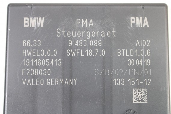 BMW MODUŁ STEROWNIK PDC 9483099 moduł parkowania 6886232 X1 F48 F45 F46 MINI F54 F55 F56 F57 F60 66339483099 parkhilfe