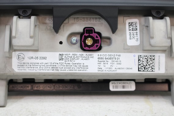 BMW X2 F39 MONITOR EKRAN LCD WYŚWIETLACZ 5A3E573 8"8 CALA NAVI TV DISPLAY NAVIGATION DISPLAY 65505A3E573 8797400 6844128 X1 F48