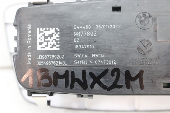 BMW X1 F48 PRZEŁĄCZNIK WŁĄCZNIK ŚWIATEŁ 9877892 panel EUROPA reflektorów sterowanie 61319877892 61 31 9877892