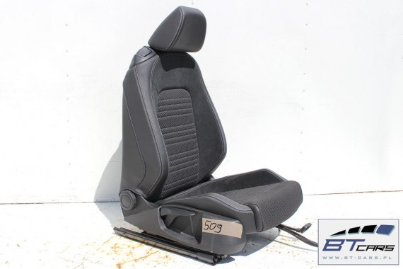 VW SCIROCCO FOTELE KOMPLET FOTELI siedzeń siedzenia fotel tapicerka 1K8 skóra + alcantara + materiał kolor czarny