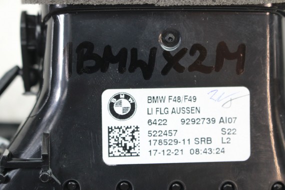 BMW X2 F39 KRATKI WLOTY POWIETRZA KONSOLI 9292739 9292741 64229292740 9332485 kratka wlot nawiewu X1 F48 9332456 64229292739