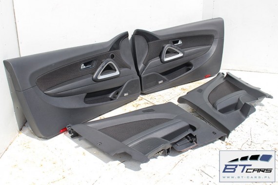 VW SCIROCCO FOTELE KOMPLET FOTELI siedzeń siedzenia fotel tapicerka 1K8 skóra + alcantara + materiał kolor czarny