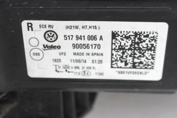 VW SPORTSVAN PRZÓD maska błotniki zderzak High Line LC9X pas przedni wzmocnienie błotnik 510 LAMPA Kolor LC9X głęboka czerń GOLF