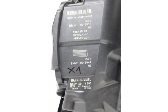 BMW X1 F48 FILTR POWIETRZA OBUDOWA 8513916 1371 8513916 105435 X2 F39 F45 F46 MINI F54 F55 F56 F57 F60 13718513916 diesel 2.0 D