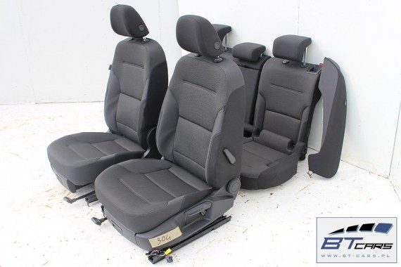 VW GOLF 7 VII KOMBI FOTELE KOMPLET FOTELI siedzeń siedzenia fotel tapicerka 5G 5G9 welur kolor czarny