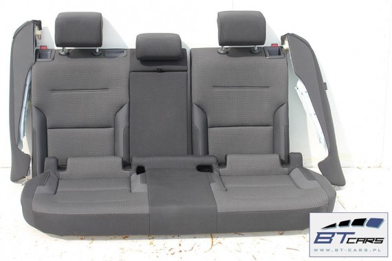 VW GOLF 7 VII KOMBI FOTELE KOMPLET FOTELI siedzeń siedzenia fotel tapicerka 5G 5G9 welur kolor czarny