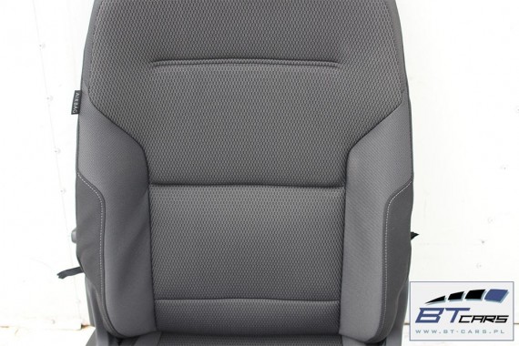 VW GOLF 7 VII KOMBI FOTELE KOMPLET FOTELI siedzeń siedzenia fotel tapicerka 5G 5G9 welur kolor czarny