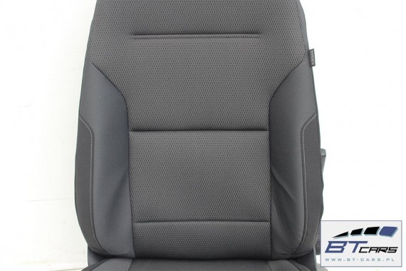 VW GOLF 7 VII KOMBI FOTELE KOMPLET FOTELI siedzeń siedzenia fotel tapicerka 5G 5G9 welur kolor czarny