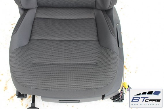 VW GOLF 7 VII KOMBI FOTELE KOMPLET FOTELI siedzeń siedzenia fotel tapicerka 5G 5G9 welur kolor czarny