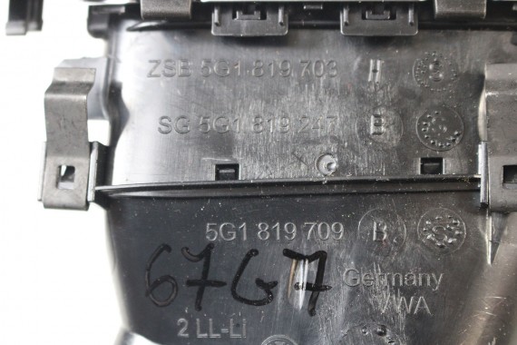 VW GOLF 7 VII LISTWY OZDOBNE KONSOLI LISTWA DEKOR DEKORY WYKOŃCZENIE TAPICERKA 5G1863391K 5G1863100G 5G1819743F 5G1864147 FL 5G