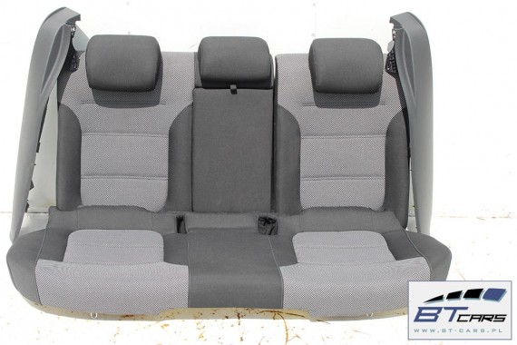 VW JETTA FOTELE KOMPLET FOTELI SIEDZEŃ TAPICERKA SIEDZENIA welur kolor czarno - szary 5C