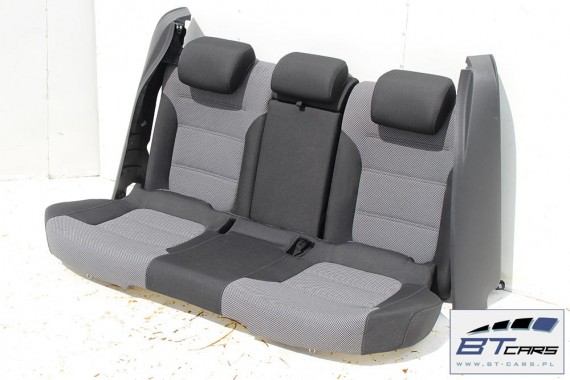VW JETTA FOTELE KOMPLET FOTELI SIEDZEŃ TAPICERKA SIEDZENIA welur kolor czarno - szary 5C