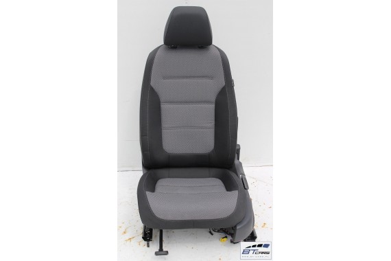 VW JETTA FOTELE KOMPLET FOTELI SIEDZEŃ TAPICERKA SIEDZENIA welur kolor czarno - szary 5C