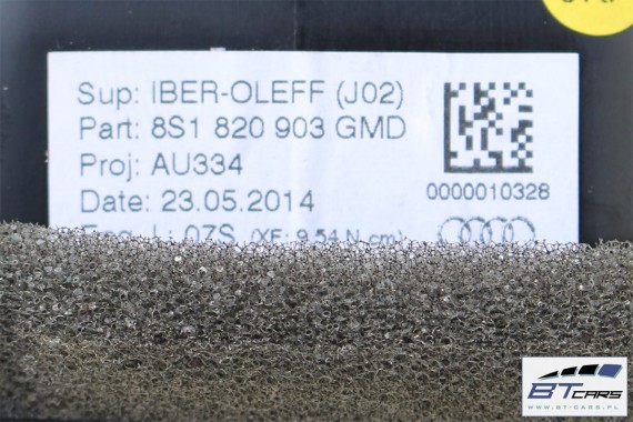 AUDI TT WLOTY KRATKI NAWIEWU 8S1820901 8S1820902 8S1820903 8S1820951 8S1820952 GMD KOMPLET WLOTÓW POWIETRZA Z PRZYCISKAMI 8S