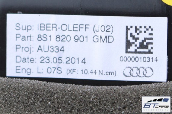 AUDI TT WLOTY KRATKI NAWIEWU 8S1820901 8S1820902 8S1820903 8S1820951 8S1820952 GMD KOMPLET WLOTÓW POWIETRZA Z PRZYCISKAMI 8S