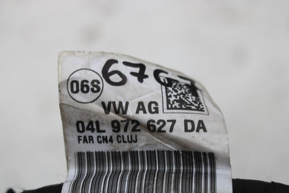 VW AUDI SKODA WIĄZKA SILNIKA 04L972627DA 04L 972 627 DA instalacja komory silnika 1.6 TDi skrzynia automatyczna DSG 6-biegowa
