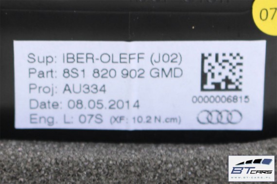 AUDI TT WLOTY KRATKI NAWIEWU 8S1820901 8S1820902 8S1820903 8S1820951 8S1820952 GMD KOMPLET WLOTÓW POWIETRZA Z PRZYCISKAMI 8S