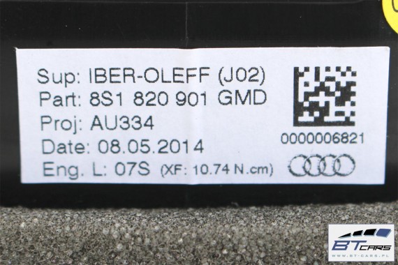 AUDI TT WLOTY KRATKI NAWIEWU 8S1820901 8S1820902 8S1820903 8S1820951 8S1820952 GMD KOMPLET WLOTÓW POWIETRZA Z PRZYCISKAMI 8S