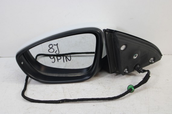 VW JETTA 5C LUSTERKO ZEWNĘTRZNE DRZWI LEWE 9 pin pinów kabli przewodów Europa 5C7857507 5C7 857 507 FL LIFT 0Q LC9A Pure Biały