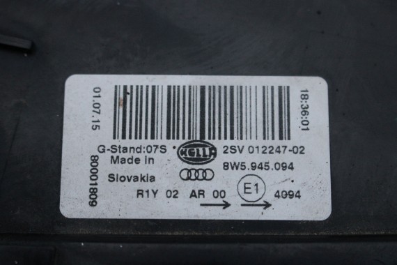 AUDI A4 8W SEDAN LAMPY LED TYLNE TYŁ 8W5945091B 8W5945092C 8W5945093 8W5945094 8W5 945 091 B lampa 8W B9 8W5945091C 8W5945092B