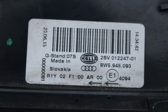 AUDI A4 8W SEDAN LAMPY LED TYLNE TYŁ 8W5945091B 8W5945092C 8W5945093 8W5945094 8W5 945 091 B lampa 8W B9 8W5945091C 8W5945092B