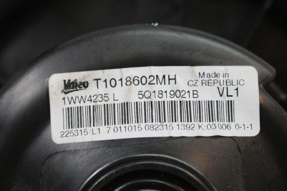 AUDI VW WENTYLATOR DMUCHAWA NAGRZEWNICY 5Q1819021B 5Q1819021C 5Q1 819 021 B 5Q0 907 521 E SKODA SEAT 5Q1819021E 5Q1819021H