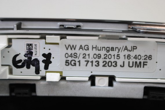 VW GOLF 7 VII GAŁKA ZMIANY BIEGÓW 5G1713203J 5G1713203F UMF - czarny 5G 5G1713203F 5G1713203J 5G1713203F 5G1713203 5G1713203F