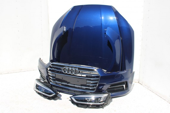 AUDI A5 8W PRZÓD FULL LED maska błotniki pas przedni zderzak lampy lampa F5 2D2D LX5H Niebieski wzmocnienie błotnik 8W6