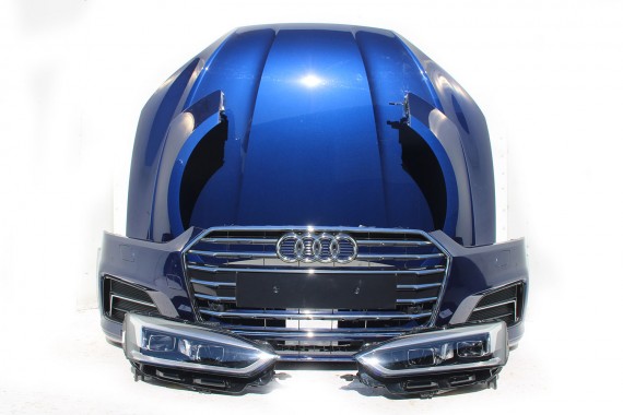 AUDI A5 8W PRZÓD FULL LED maska błotniki pas przedni zderzak lampy lampa F5 2D2D LX5H Niebieski wzmocnienie błotnik 8W6