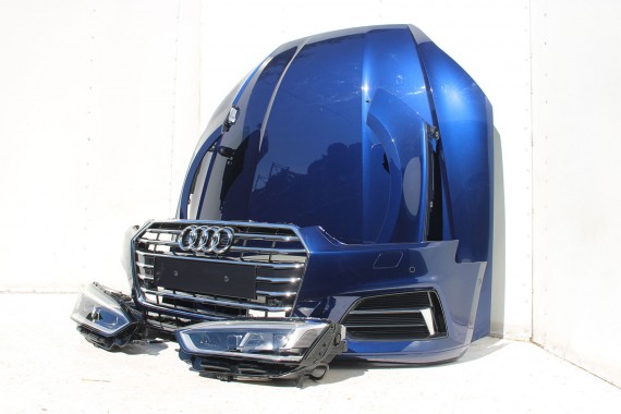 AUDI A5 8W PRZÓD FULL LED maska błotniki pas przedni zderzak lampy lampa F5 2D2D LX5H Niebieski wzmocnienie błotnik 8W6