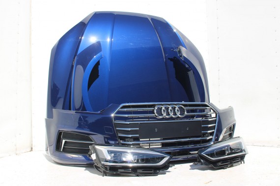 AUDI A5 8W PRZÓD FULL LED maska błotniki pas przedni zderzak lampy lampa F5 2D2D LX5H Niebieski wzmocnienie błotnik 8W6