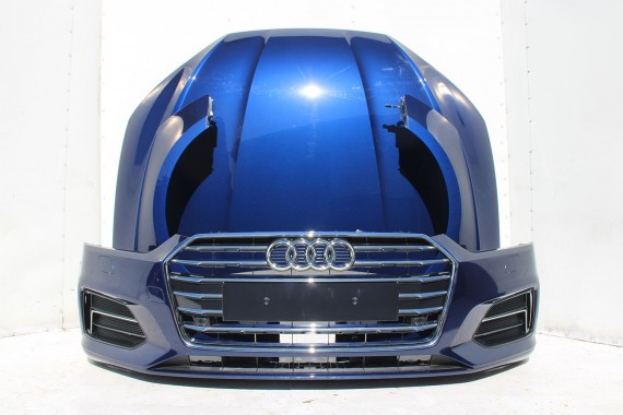 AUDI A5 8W PRZÓD FULL LED maska błotniki pas przedni zderzak lampy lampa F5 2D2D LX5H Niebieski wzmocnienie błotnik 8W6