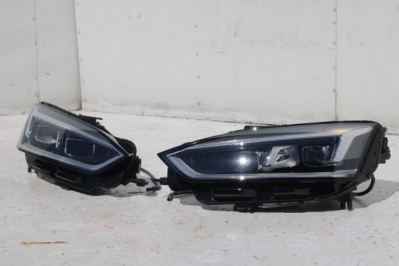 AUDI A5 8W PRZÓD FULL LED maska błotniki pas przedni zderzak lampy lampa F5 2D2D LX5H Niebieski wzmocnienie błotnik 8W6