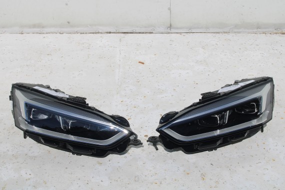 AUDI A5 8W PRZÓD FULL LED maska błotniki pas przedni zderzak lampy lampa F5 2D2D LX5H Niebieski wzmocnienie błotnik 8W6