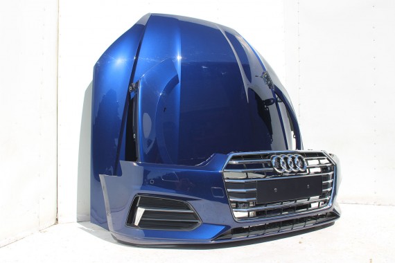 AUDI A5 8W PRZÓD FULL LED maska błotniki pas przedni zderzak lampy lampa F5 2D2D LX5H Niebieski wzmocnienie błotnik 8W6