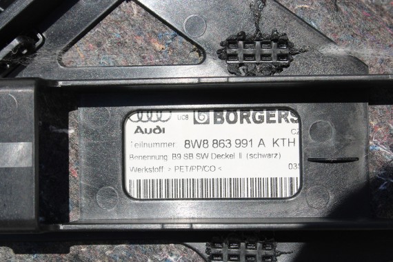 AUDI A5 SPORTBACK BOCZEK DYWAN TAPICERKA BAGAŻNIKA 8W8863463C 8W8863879F 8W8863880E boczki bagażnik tapicerka 8W8863991 F5 8W