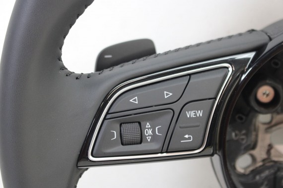 AUDI A4 A5 KIEROWNICA + BIEGI 8W0419091CL 8W0419091H kolor INU - czarny 8W0 419 091 H CL 8W B9 F5 multifunkcyjna skórzana MULTI