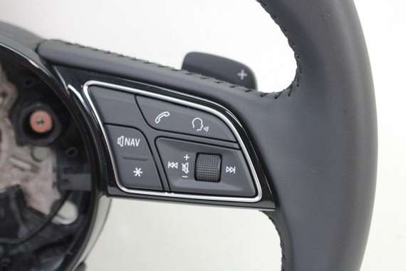 AUDI A4 A5 KIEROWNICA + BIEGI 8W0419091CL 8W0419091H kolor INU - czarny 8W0 419 091 H CL 8W B9 F5 multifunkcyjna skórzana MULTI