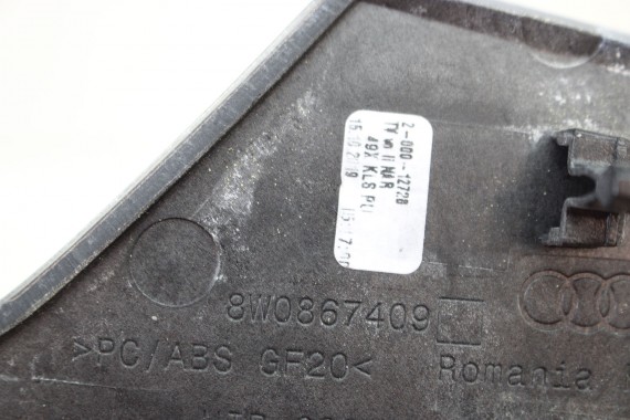 AUDI A4 A5 LISTWY OZDOBNE DRZWI DEKOR 8W0867409AA 8W0867410B 8W0867410AA 8W0867419H 8W0867420H F5 b9 8W0 867 409 PIANO 1LQ czarn